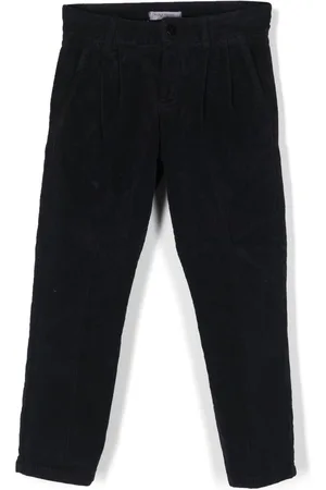 Paolo Pecora Elasticated-waistband corduroy trousers