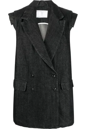 SOCIÉTÉ ANONYME Double-breasted denim waistcoat
