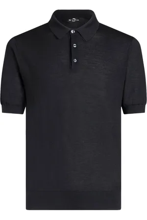 Etro Pegaso-embroidered knitted polo shirt