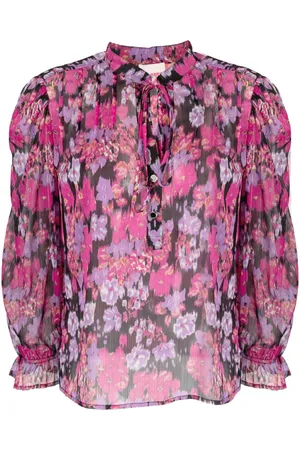 Liu Jo Floral-print tie-neck blouse
