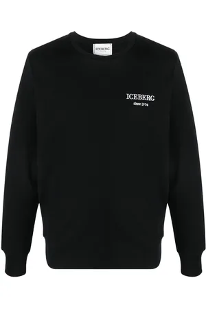 Iceberg Logo-embroidered cotton sweatshirt