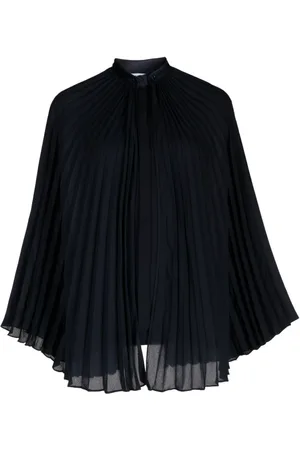 DICE KAYEK Pleated band-collar blouse