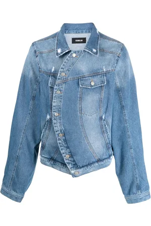 EgonLab Ripped-detail denim jacket