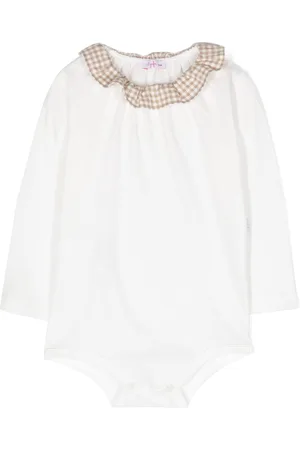 Il gufo Gingham ruffle-collar body