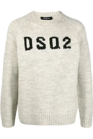 Dsquared2 Intarsia-knit logo wool jumper
