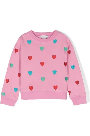 Stella McCartney Heart-embroidered cotton sweatshirt