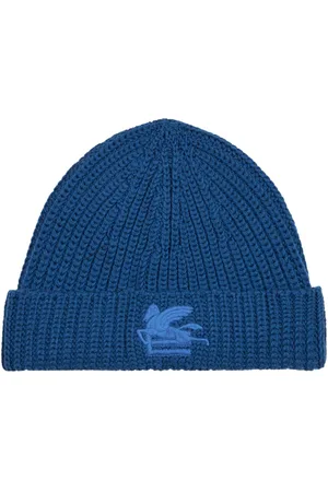 Etro Pegaso motif-embroidered wool beanie