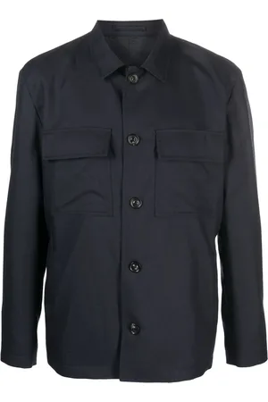 LARDINI Attitude wool-blend shirt jacket