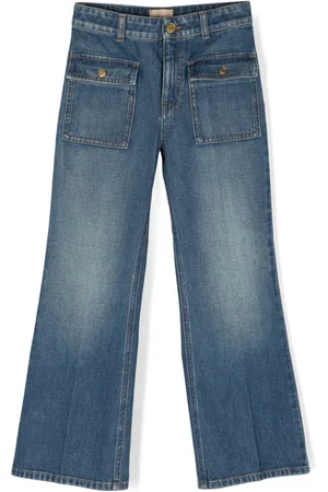 Gucci Interlocking G-patch wide-leg jeans