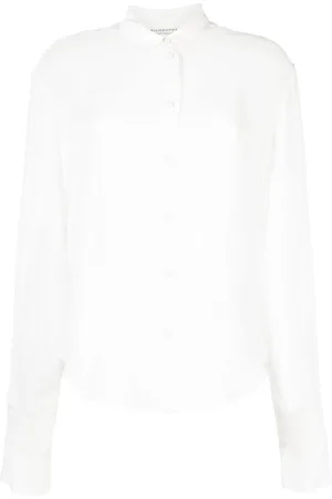 Serafini Raw-edge long-sleeve shirt