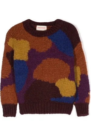 Bobo Choses Intarsia-knit crew-neck jumper