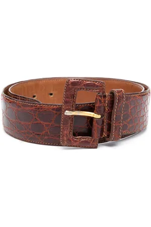 Prada 2000s leather buckle belt