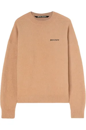 Palm Angels Logo-embroidered wool-blend jumper
