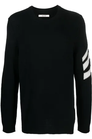 Zadig & Voltaire Stripe-detail cashmere jumper