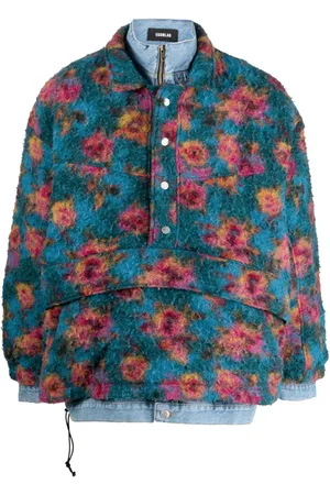 EgonLab Floral-print high-neck bomber jacket
