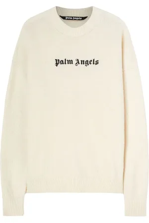 Palm Angels Logo-embroidered wool-blend jumper