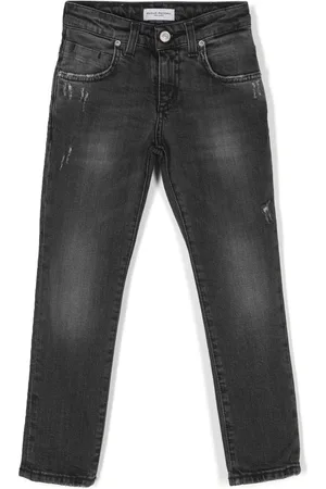 Paolo Pecora Logo-patch distressed jeans