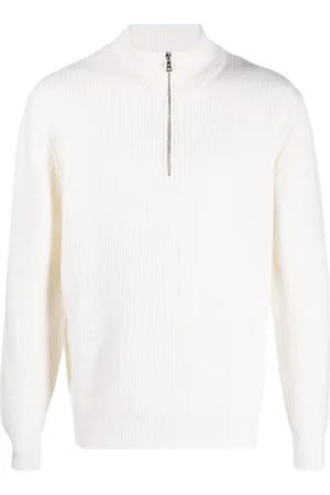 BALLANTYNE Half-zip wool jumper