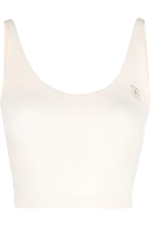 Sporty & Rich Logo-print cropped tank top