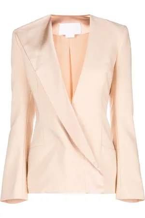 GENNY Single-breasted asymmetric-lapel blazer