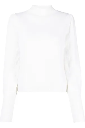 Allude Bishop-sleeves cashmere jumper