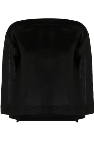 DANIELA GREGIS Semi-sheer linen top