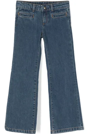 BONPOINT Low-rise straight-leg cotton jeans