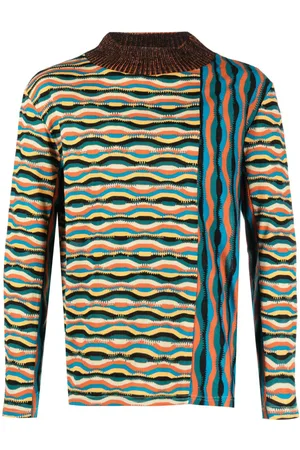 Andersson Bell Zigzag mix-pattern jumper