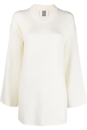 By Malene Birger Rolled-trim knitted jumper
