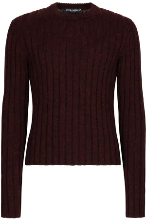 Dolce & Gabbana Logo-patch ribbed jumper