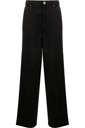 ROTATE Logo-embellished straight-leg jeans