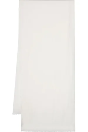 Faliero Sarti Sequin-detail frayed-brim scarf
