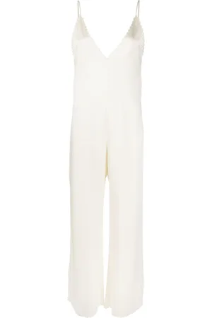 Jil Sander Scallop-edge wide-leg jumpsuit
