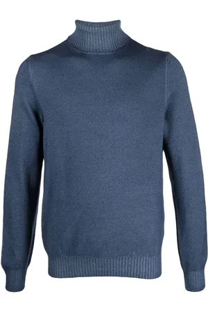 BARBA Roll-neck virgin-wool jumper