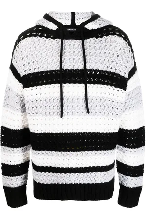 Nahmias Stripe-pattern hooded wool jumper