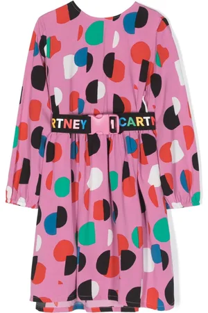 Stella McCartney Logo-embellished polka dot-print dress