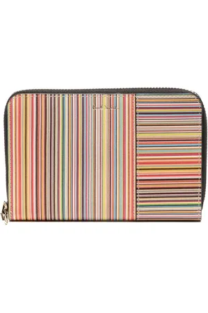 Paul Smith Signature Stripe leather zipped wallet