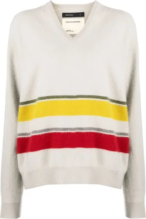 Frenckenberger Striped cashmere jumper