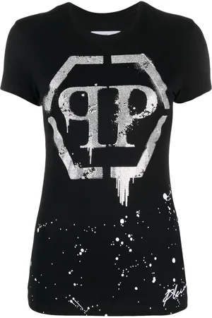 Philipp Plein Crystal-embellished logo T-shirt