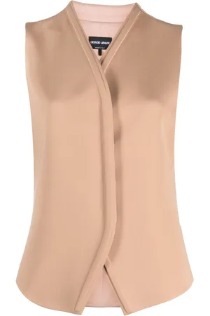 Giorgio Armani Concealed-fastening silk waistcoat