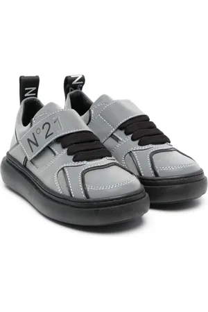 Nº21 Logo-print leather sneakers