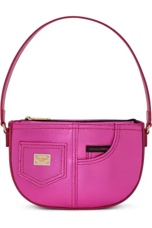 Dolce & Gabbana Logo-plaque patent-leather shoulder bag