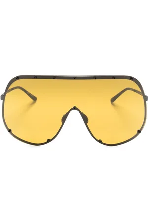 Rick Owens Shield Temple oversize-frame sunglasses