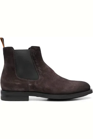 santoni Round-toe suede ankle boots