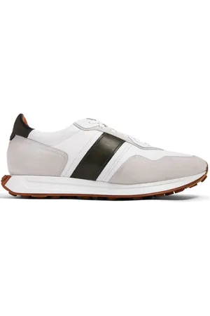 Magnanni Panelled suede sneakers