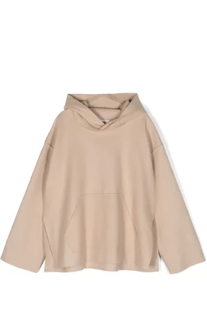 Maison Margiela Logo-embroidered drop-shoulder hoodie