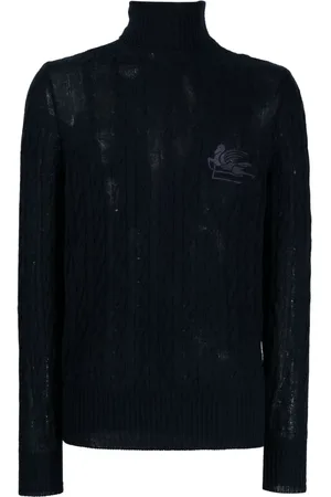 Etro Roll-neck cashmere cable-knit jumper