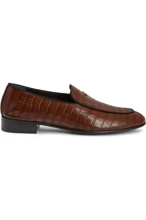 Giuseppe Zanotti Rudolph crocodile-effect leather loafers
