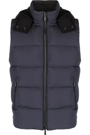 MOORER High-neck padded gilet