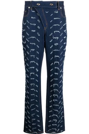 JUNTAE KIM High-waist bootcut jeans